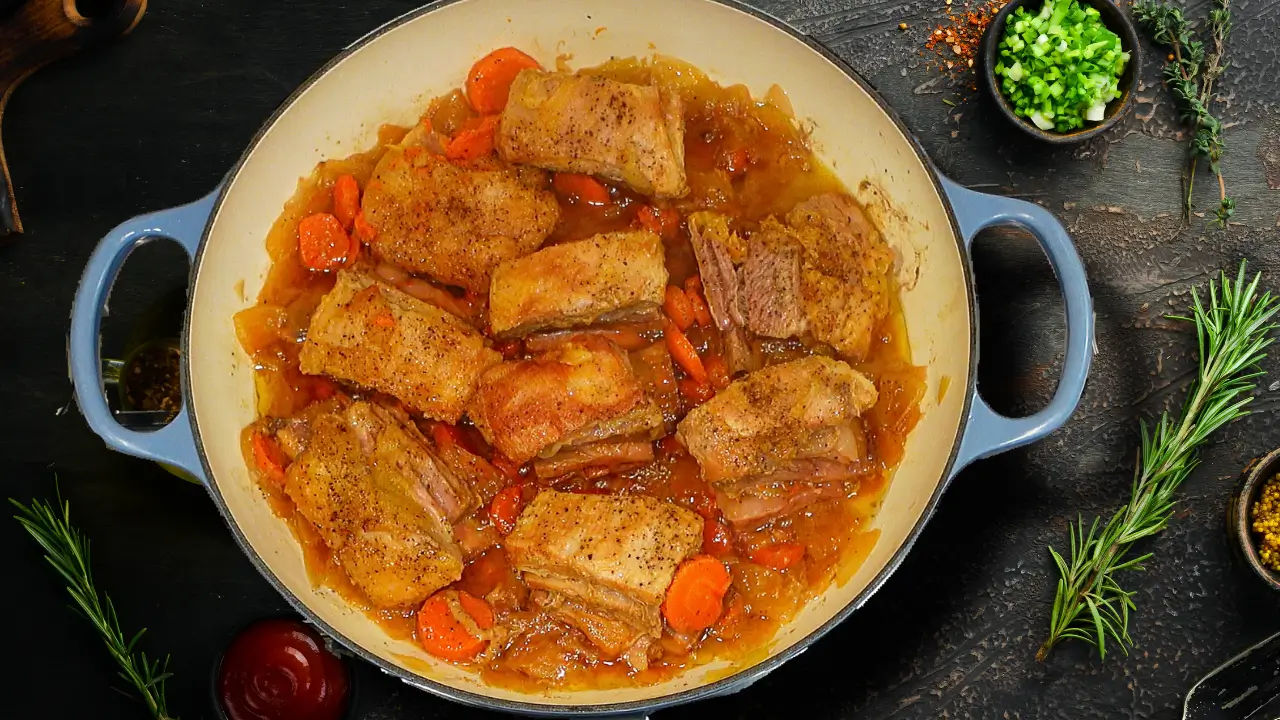 Most TENDER Ribs (NO Rub, NO Sear, NO BBQ!) ONLY 2 Ingredients | Braised Veal Short Ribs!